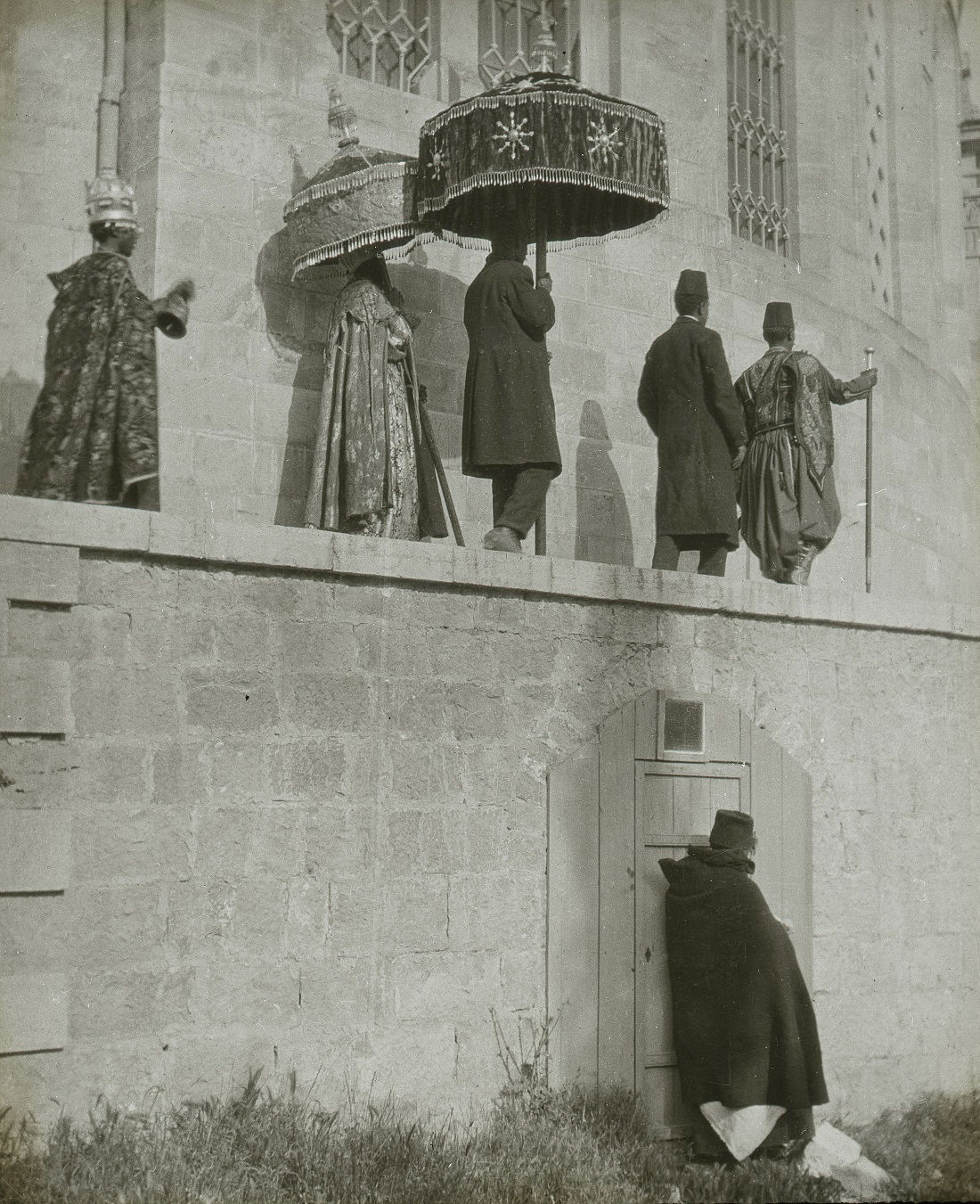 Raimund Graf: Jerusalem, Äthiopische Kirche // Ethiopian Church, Prozession // Procession, 1911 (Copyright: Dalman-Institut Greifswald)
