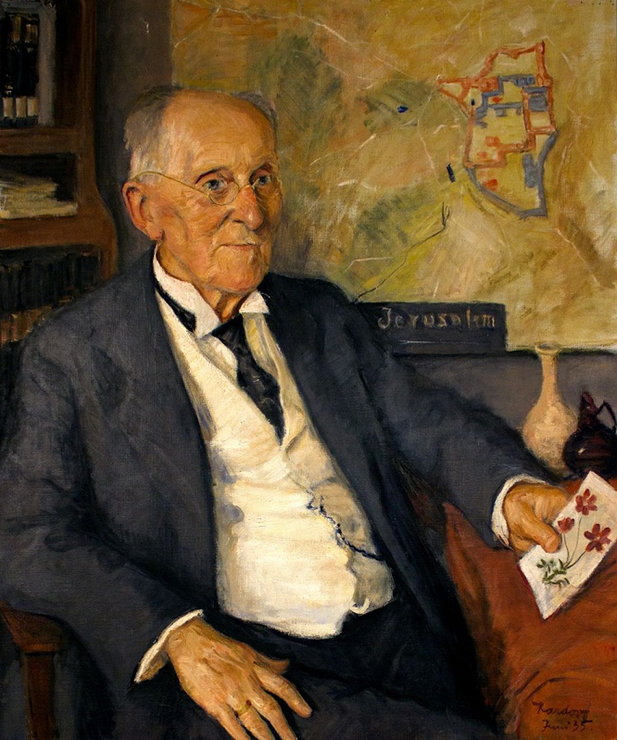 Gustaf Dalman aged 80 years (K. v. Kardorff, 1935, Photo: R. Wehning, Copyright: Gustaf Dalman Institute)